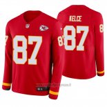 Maglia NFL Therma Manica Lunga Kansas City Chiefs Travis Kelce Rosso