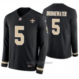Maglia NFL Therma Manica Lunga New Orleans Saints Teddy Bridgewater Nero