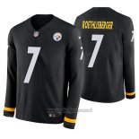 Maglia NFL Therma Manica Lunga Pittsburgh Steelers Ben Roethlisberger Nero