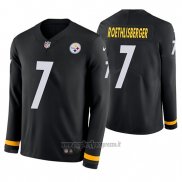 Maglia NFL Therma Manica Lunga Pittsburgh Steelers Ben Roethlisberger Nero