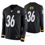 Maglia NFL Therma Manica Lunga Pittsburgh Steelers Jerome Bettis Nero