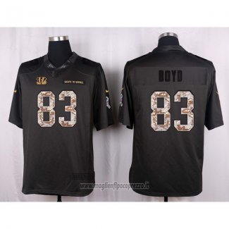 Maglia NFL Anthracite Cincinnati Bengals Boyd Apagado Salute To Service Grigio