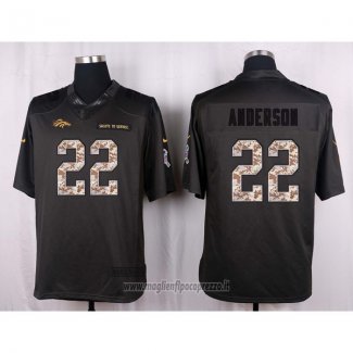 Maglia NFL Anthracite Denver Broncos Anderson 2016 Salute To Service