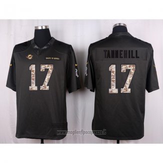 Maglia NFL Anthracite Miami Dolphins Tannehill 2016 Salute To Service