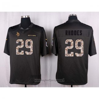 Maglia NFL Anthracite Minnesota Vikings Rhooes 2016 Salute To Service