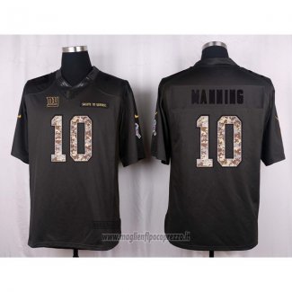 Maglia NFL Anthracite New York Giants Manning 2016 Salute To Service