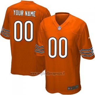 Maglia NFL Bambino Chicago Bears Personalizzate Arancione