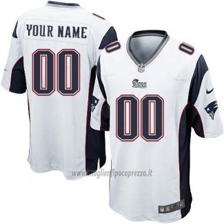 Maglia NFL Bambino New England Patriots Personalizzate Bianco