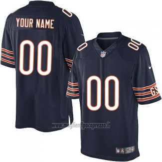 Maglia NFL Chicago Bears Personalizzate Blu