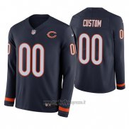 Maglia NFL Chicago Bears Personalizzate Blu Therma Manica Lunga