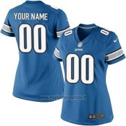 Maglia NFL Donna Detroit Lions Personalizzate Blu