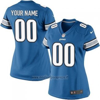 Maglia NFL Donna Detroit Lions Personalizzate Blu