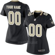 Maglia NFL Donna New Orleans Saints Personalizzate Nero