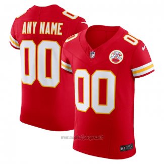 Maglia NFL Elite Kansas City Chiefs Vapor F.U.S.E. Personalizzate Rosso