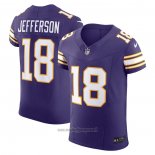 Maglia NFL Elite Minnesota Vikings Justin Jefferson Alternato Vapor F.U.S.E. Viola