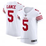 Maglia NFL Elite San Francisco 49ers Trey Lance Vapor Untouchable Bianco