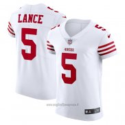 Maglia NFL Elite San Francisco 49ers Trey Lance Vapor Untouchable Bianco