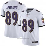 Maglia NFL Game Baltimore Ravens 89 Mark Andrews Bianco