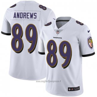 Maglia NFL Game Baltimore Ravens 89 Mark Andrews Bianco
