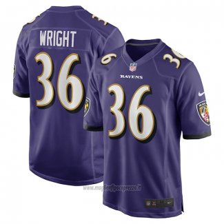 Maglia NFL Game Baltimore Ravens Owen Wright Viola