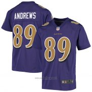 Maglia NFL Game Bambino Baltimore Ravens Mark Andrews Viola Color Rush