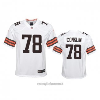 Maglia NFL Game Bambino Cleveland Browns Jack Conklin 2020 Bianco