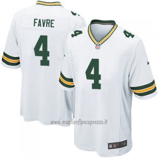 Maglia NFL Game Bambino Green Bay Packers Favre Bianco