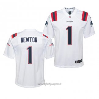 Maglia NFL Game Bambino New England Patriots Cam Newton 2020 Bianco