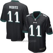 Maglia NFL Game Bambino Philadelphia Eagles Wentz Nero