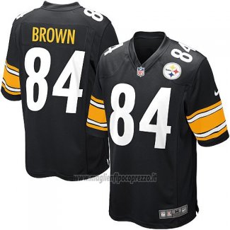 Maglia NFL Game Bambino Pittsburgh Steelers Brown Nero