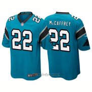 Maglia NFL Game Carolina Panthers 22 Christian Mccaffrey 2017 Draft Pick Blu