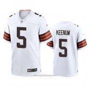 Maglia NFL Game Cleveland Browns Case Keenum Bianco