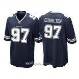 Maglia NFL Game Dallas Cowboys 97 Taco Charlton 2017 Draft Pick Blu