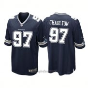 Maglia NFL Game Dallas Cowboys 97 Taco Charlton 2017 Draft Pick Blu