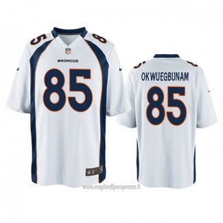 Maglia NFL Game Denver Broncos Albert Okwuegbunam Bianco