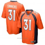 Maglia NFL Game Denver Broncos Justin Simmons Arancione