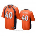 Maglia NFL Game Denver Broncos Justin Strnad Arancione