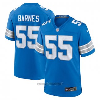 Maglia NFL Game Detroit Lions Derrick Barnes Blu Bianco