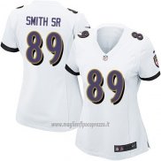 Maglia NFL Game Donna Baltimore Ravens Smith Sr Bianco