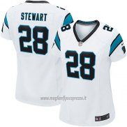 Maglia NFL Game Donna Carolina Panthers Stewart Bianco
