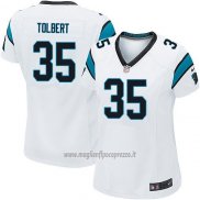 Maglia NFL Game Donna Carolina Panthers Tolbert Bianco