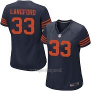 Maglia NFL Game Donna Chicago Bears Langford Blu