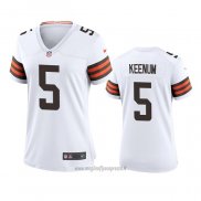 Maglia NFL Game Donna Cleveland Browns Case Keenum Bianco