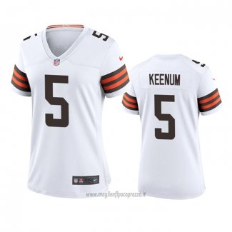 Maglia NFL Game Donna Cleveland Browns Case Keenum Bianco