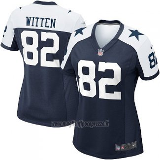 Maglia NFL Game Donna Dallas Cowboys Witten Blu Bianco