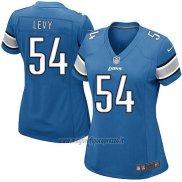 Maglia NFL Game Donna Detroit Lions Levy Blu