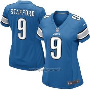 Maglia NFL Game Donna Detroit Lions Stafford Blu