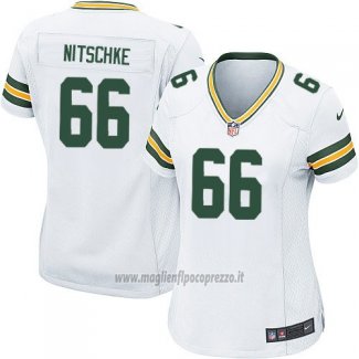 Maglia NFL Game Donna Green Bay Packers Nitschke Bianco