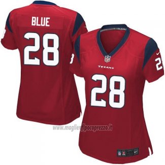 Maglia NFL Game Donna Houston Texans Blue Rosso