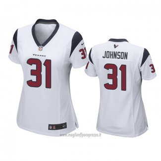 Maglia NFL Game Donna Houston Texans David Johnson Bianco